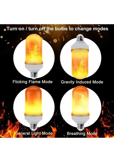 9w Led Alev Efektli Lamba, E27 Duy. Noel, Ev, Otel, Bar Ve Festivaller İçin Titrek Alev Efektli Dekoratif Ortam Işığı.