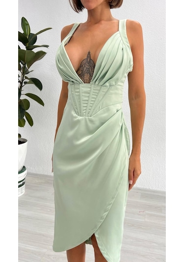 BMD Turquise Chico Luxury Elbise 001