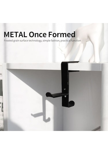 Padalink Kırmızı Metal Kulaklık Tutucu, Açısı Ayarlanabilir, Kayma Engellici Pu Yastık, Masa Üstü Klem Sistemi, Tek Parça Metal Yapımı