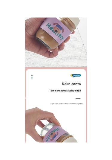 Jian Fan İnternetünlü Küçük Dizgi Film Cam Hasır Fincan Cam Kupa Yeş İl Yeşil