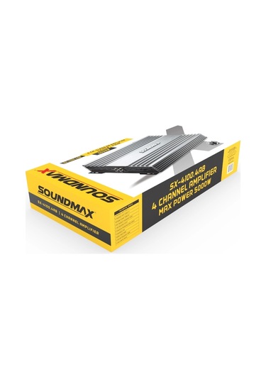 Soundmax Sx-4100.4ab Oto Anfi Stereo 4x150 Watt 4 Kanal