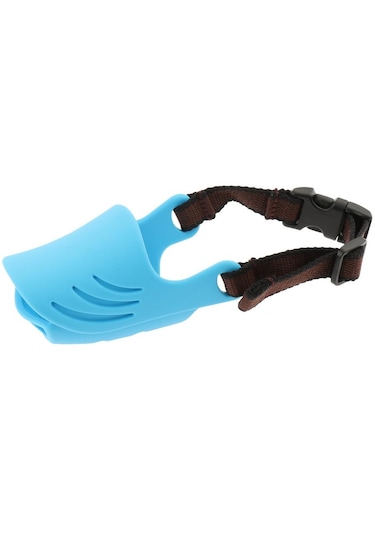 Homyl Pet Köpek Anti Isırık Maskesi Yavrusu Ağız Ağızlıkları Mavi