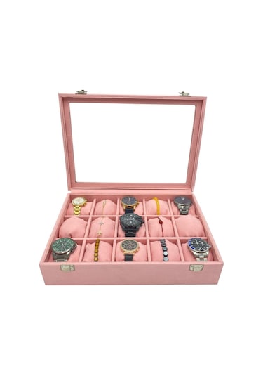 Saat Kutusu 15 Li Pembe Spesiyal Lüks Pembe