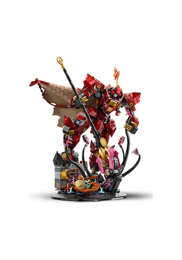 LEGO® NINJAGO® Ateş Şövalyesi Robotu 71846 - 14 Yaş ve Üzeri Çocuklar için Kai ve Balıkçı Minifigürleri İçeren Oyuncak Yapım Seti (996P)