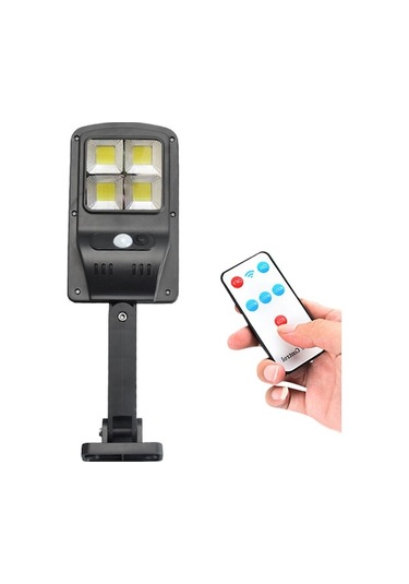 Dış Mekan Güneş Enerjili Duvar Lambası 10w, Akıllı Hareket Sensörlü, Uzaktan Kumandalı, Ip67 Su Geçirmez, Çırak/avlu Işığı - Küçük Boy 4 Yönlü Diğer Diğer