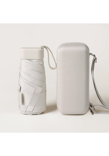 Yystore Kadın Mini Güneş Şemsiyesi + Taşıma Kutusu Wtm8352 Haki