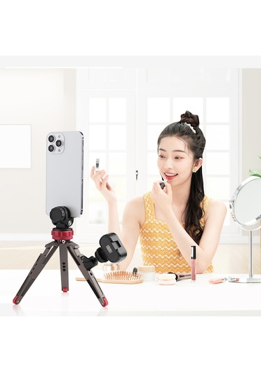 Sones Puluz 3/8 İnç Dış Vida Metal Tripod Topuz Başlı Adaptör Düğme Kilidi Siyah