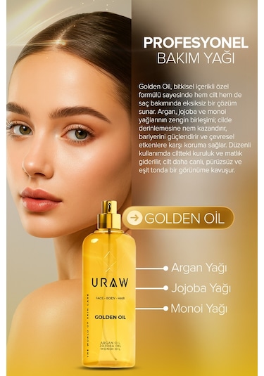 Uraw Golden Oil Bitkisel Yağ Kompleksi 125 ML