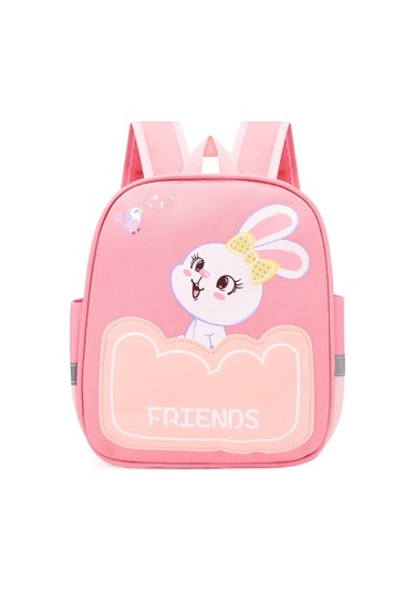 Korean Kids Nylon Custom Printed Regular Toddler Backpacks Kindergarten CAMEL