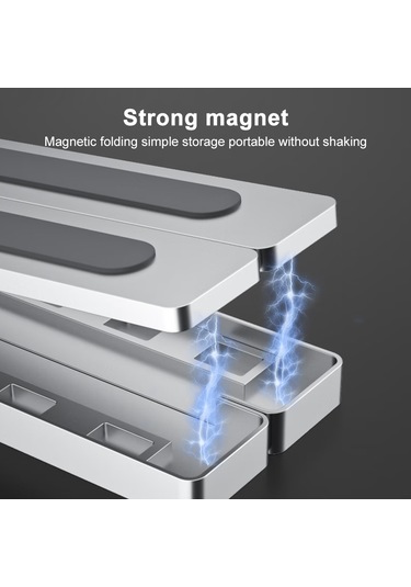 Sones Lenovo Thinkplus Masaüstü Dizüstü Bilgisayar Tutucu L10 Gümüş