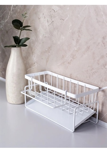 Sısters Four Tezgah Üstü Mutfak Lavabosu İçin Organizer 196852451 Beyaz
