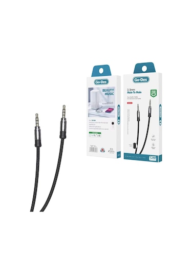 Go Des Gac-215 Aux Audio Ses Kablo 3.5mm Siyah