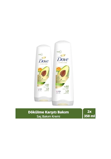 Dove Saç Bakım Kremi Dökülme Karşıtı Bakım Avokado Özü 2 x 350 ML