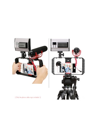 Kangvka Ulanzi U-rig Pro Telefon Video Tutucu, 3 Hot Shoe Desteği İle Geliştirilmiş, İki Kilitleli Sağlam Tutma, Aksesuar Uyumlu