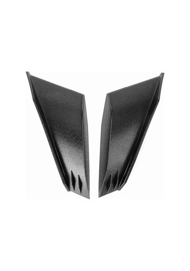 Yaleker Motosiklet Kanat Profili Çift Siyah - Abs Malzeme Dayanıklı Evrensel Uyumlu Spor Tasarım Siyah