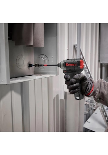 Kress KUG02 12 V 2.0 Ah. Li-ion Çift Akülü Kömürsüz Şarjlı Darbeli Matkap + Kömürsüz Darbeli Tornavida Kombo Set