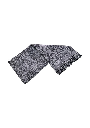 Pamuklu Kaymaz Ebruli Koltuk-çekyat Örtüsüü 15 Renk - Siyah Siyah