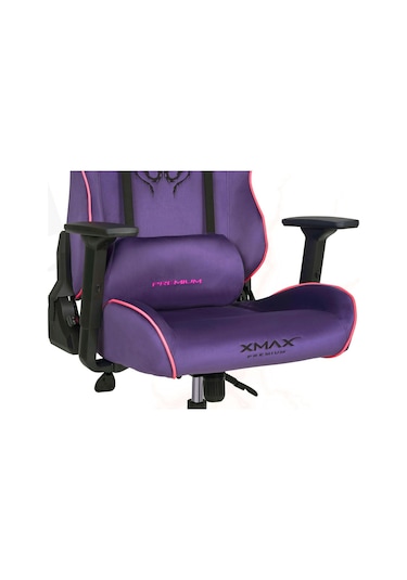 Rio Balerion Terletmez Kadife Kumaş Mor Gaming Oyuncu Koltuğu -4 Mor