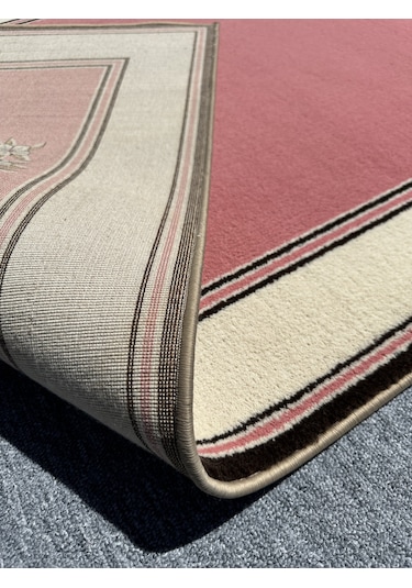 Saray Halı Klasik 737 P 100x300 Pembe Krem 3 Metre Yolluk Pembe