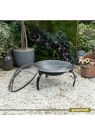 Avalon Bahçe Şöminesi Siyah