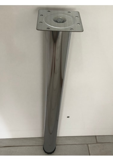 Metal, 71 Cm Krom Kaplama Bingolu Masa Ayağı 4 Adet