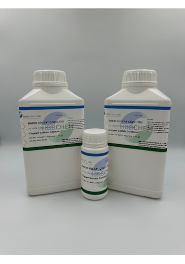 Bakır Sülfat Çözeltisi 0.005 M 0.01 N 1 Litre