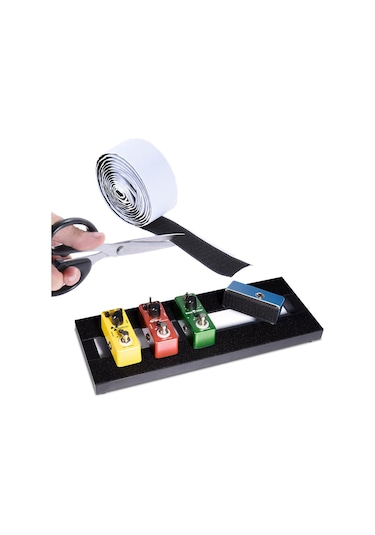 Suofeng Elektro Gitar Efekt Pedalı Yapışkan Bant, 5cm X 2m, Siyah, Loop Kadife , Kolay Kurulum