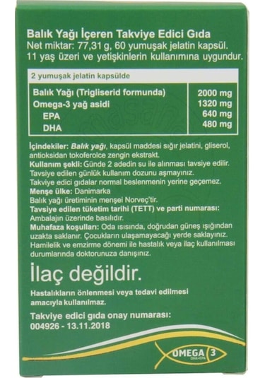 Möllers Balık Yağı 60 Kapsül