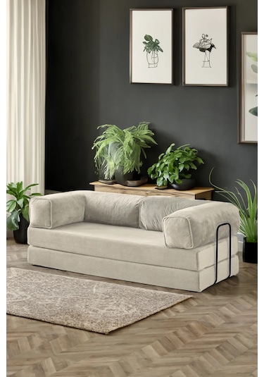 Mobetto Legoom Açılır Kanepe Yatak Olabilen, Aktivite Koltuğu - Krem