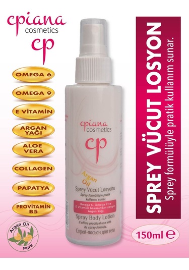 Cpiana Sprey Vücut Losyonu Argan Yağı 150ml