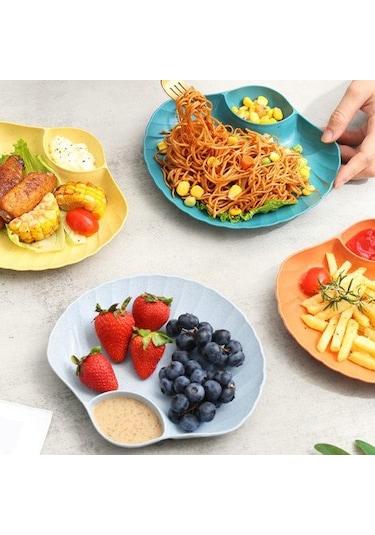 Mavi Kurutulmuş Meyve Tabağı Anti-damla Kabuk Şekli İstiflenebilir Kırılmaz Zarif Paket Gıda Düz Renk Gıda Sınıfı Malzemeleri