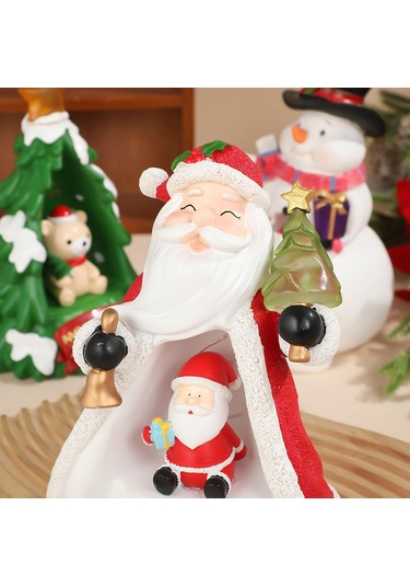 Suntek Işıklı Yılbaşı Süsü Masaüstü Heykeli Noel-baba