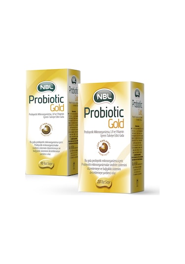2 Adet Nbl Probiotic Gold 20 Saşe Gıda Takviyesi