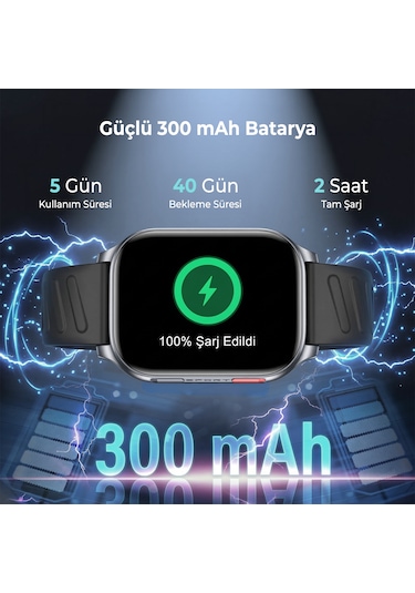 Bix TSW4 2.04" 47 MM Ultra İnce  Bluetooth Aramalı Akıllı Saat (Distribütör Garantili)