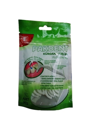 Pakdent Kürdanlı Diş İpi 32'li