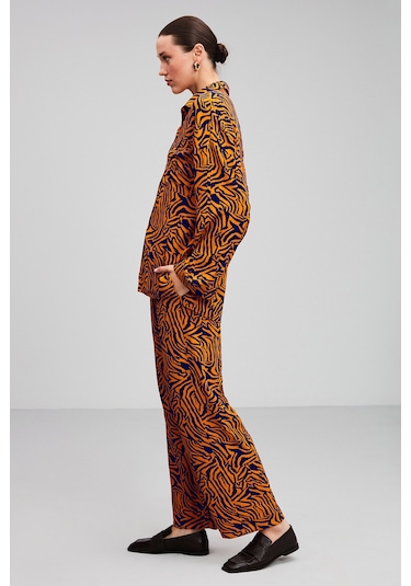 Grımelange Florian Culotte Loose Fit Turuncu Pantolon Turuncu