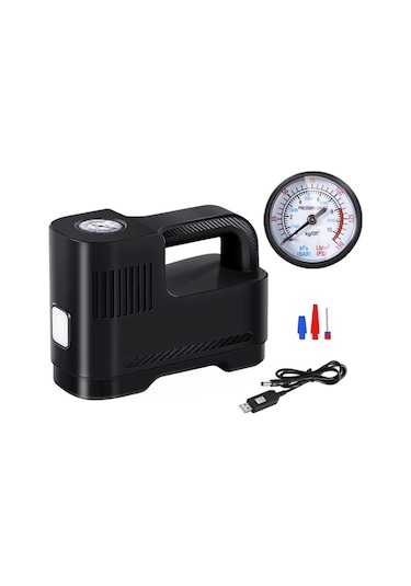 Sones Taşınabilir Çok Fonksiyonlu Akıllı Araba Şişme Pompa Elektrikli Hava Pompası, Stil: Işık İşaretçili Kablosuz