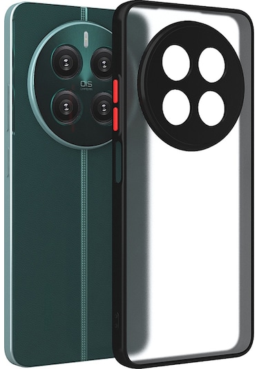 Goocamp Realme 12 Plus Kılıf Hux Kapak - Siyah Siyah