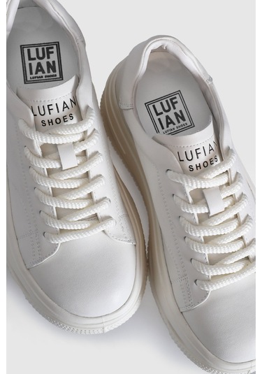 Lufian Agatha Kadın Sneaker Ayakkabı Beyaz Beyaz 121230007100500 Beyaz