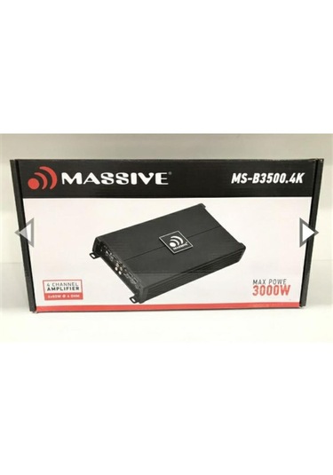 Massıve Ms-b3500.4k 3000wat 4 Kanal Amfi Pro Seri