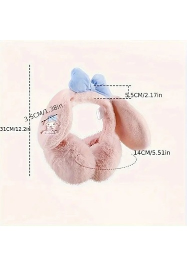 Elmpaly Kuromi Mor Kapaklı Kulaklık 1 Veya 2li Seçenekler Seyahat Kamp