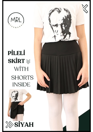 Kız Çocuk Pileli Siyah Etek Yüksek Bel İçi Şortlu Likra Kumaş Okul-oyun-spor-etkinlik Eteği 4103 Siyah Kız Çocuk Pileli Siyah Etek Yüksek Bel İçi Şortlu Likra Kumaş Okul-oyun-spor-etkinlik Eteği 4103 Siyah