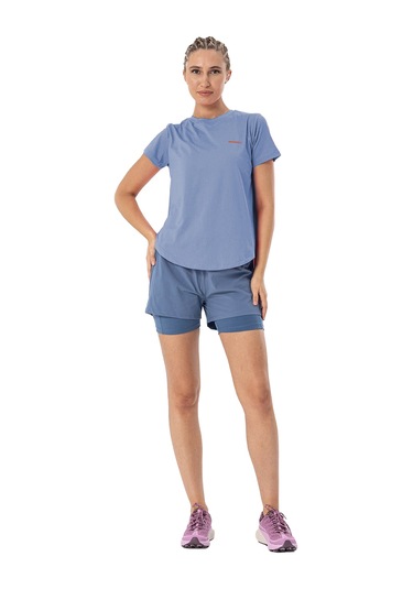 Merrell Tyme Kadın Koşu T-shırt Mavi Mavi