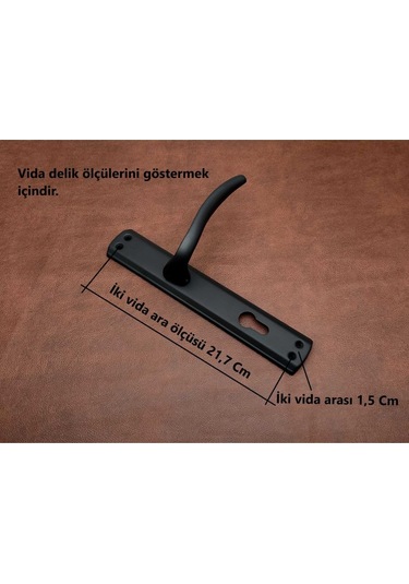 Trim Mat Antik Sarı Aynalı Yale Çelik Kapı Kolu Sol Elle Açılır Tek Taraf Kilit Hariçtir