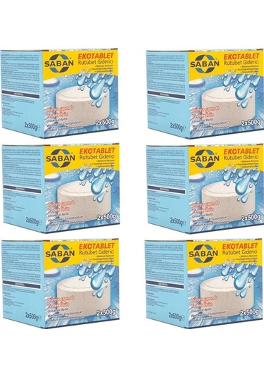Saban Naturel Nem Alıcı Yedek Tablet 12 x 500 G