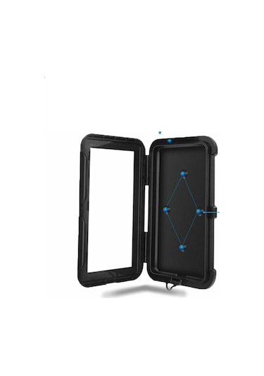 Powertec Motosiklet Ayna Bağlantılı Telefon Tutucu