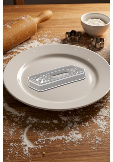 Steam Konsol Kurabiye Kalıbı, Hamur Şekillendirici, Bisküvi Kalıbı, Kolay Kesim Ucu Beyaz