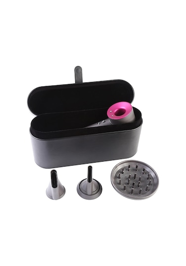 Suntek Magideal Pu Deri Saç Kurutma Makinesi Saklama Kutusu Kahverengi