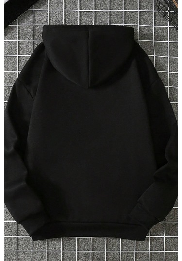 Unisex Metalica Baskılı Oversize Sweatshirt Siyah