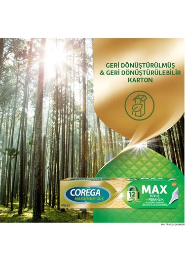 Max Tutuş & Ferahlık Diş Protezi Yapıştırıcı Krem 40g X 2 Adet